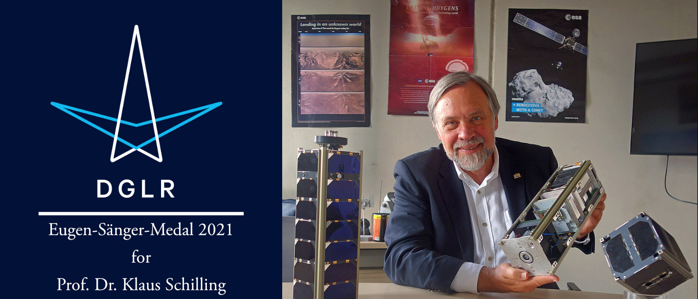 Prof. Schilling und seine Satelliten_