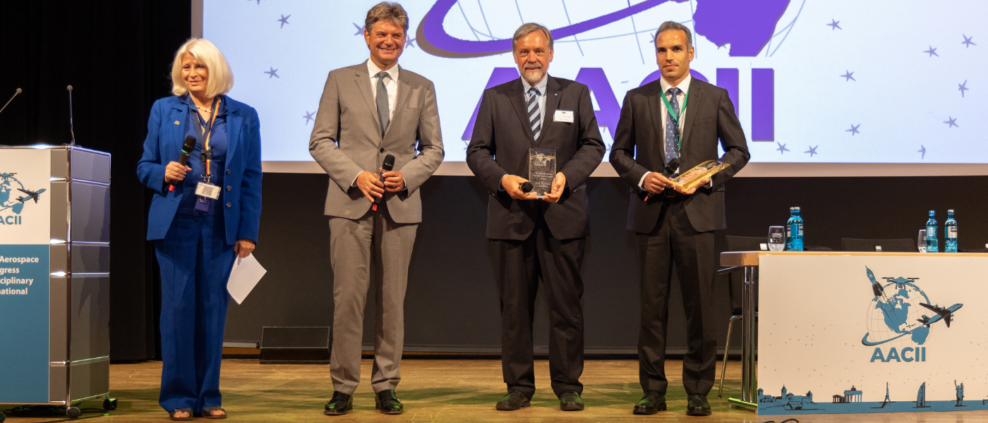 Klaus Schilling at the presentation of the AACII Award 2022